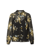 Veronica Beard Ashlynn Silk Blouse - Black Multi