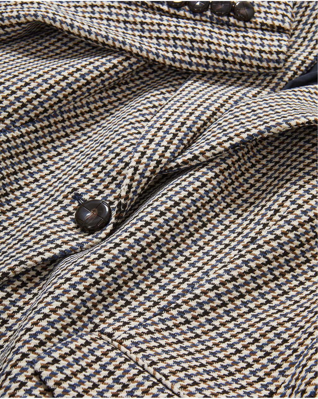 Veronica Beard Healy Houndstooth Dickey Jacket - Navy Multi