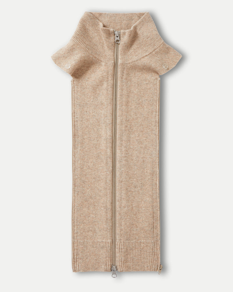 Veronica Beard Uptown Merino Wool-Cashmere Dickey - Oatmeal