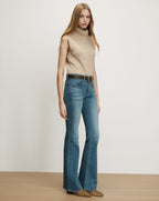 Veronica Beard Mazzy Cashmere Sleeveless Sweater - Oatmeal