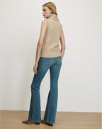 Veronica Beard Mazzy Cashmere Sleeveless Sweater - Oatmeal