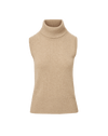 Veronica Beard Mazzy Cashmere Sleeveless Sweater - Oatmeal