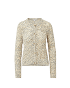 Veronica Beard Drummond Pointelle Cardigan - Dove White Multi