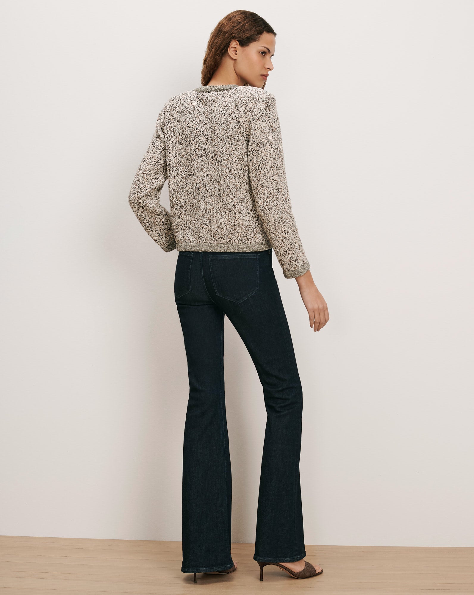 Veronica Beard Rexton Cardigan - Dove Multi