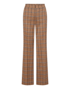 Veronica Beard Tonelli Plaid Wide-Leg Pant - Ochre Multi