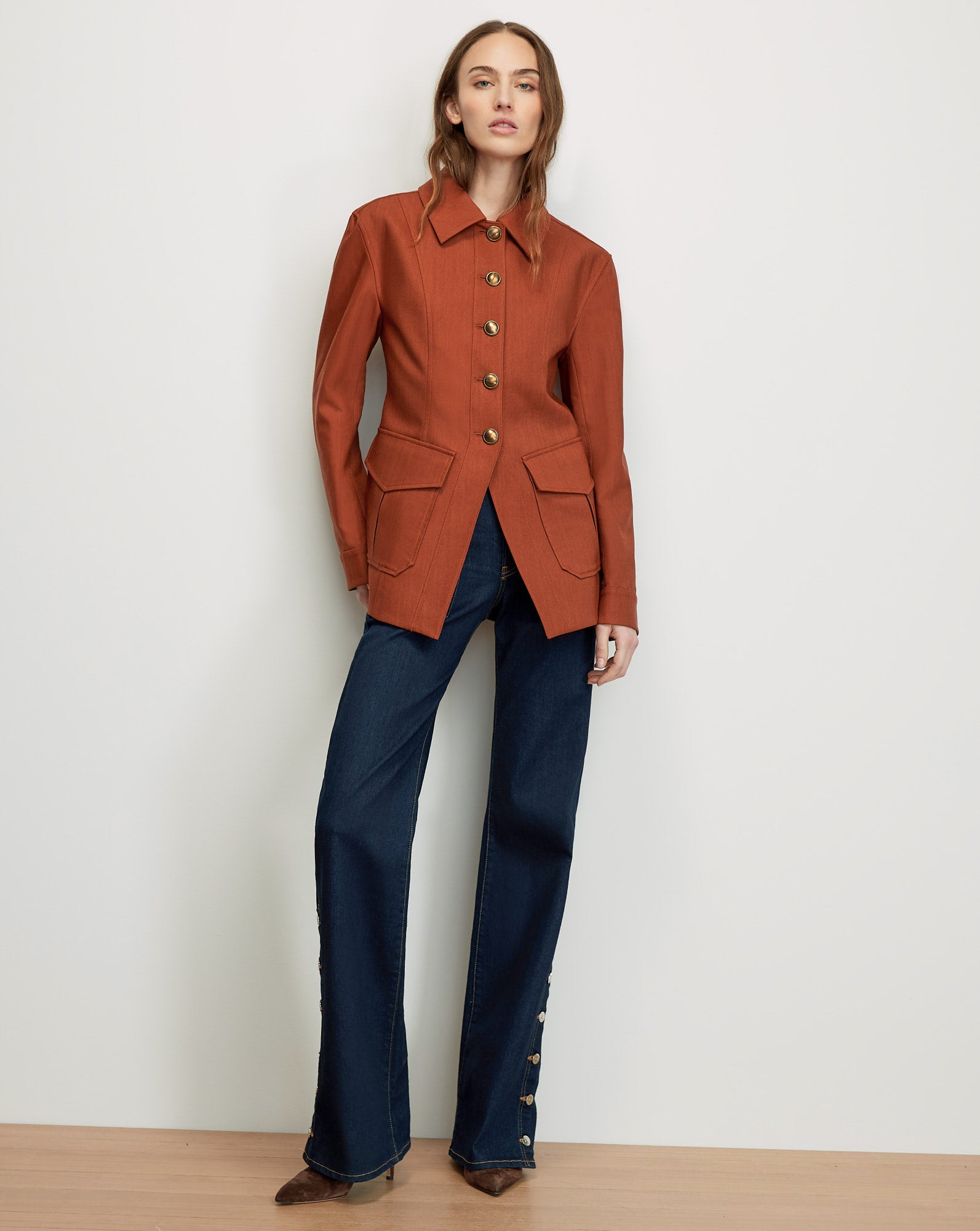 Laramie Dickey Jacket in Rust Red | Veronica Beard
