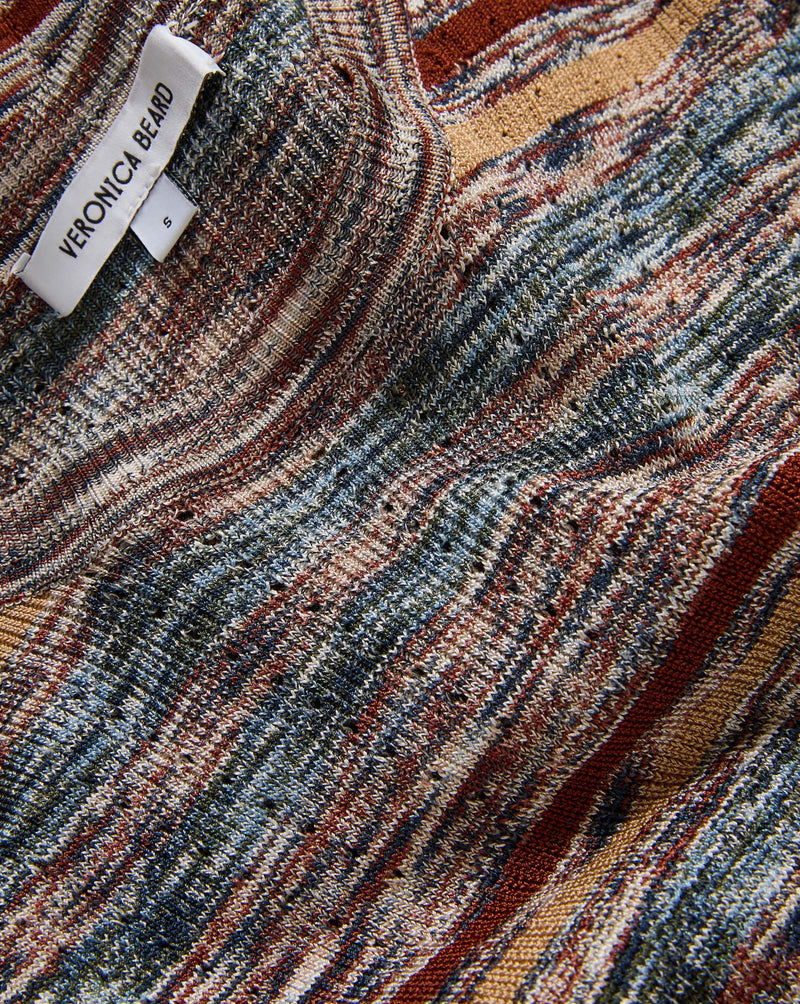 Veronica Beard Veronica Beard multicolored striped knit top.