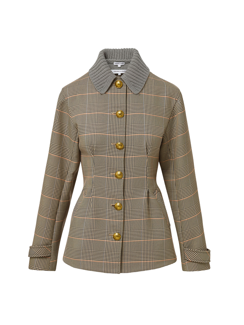 Wool Ribbed Collar