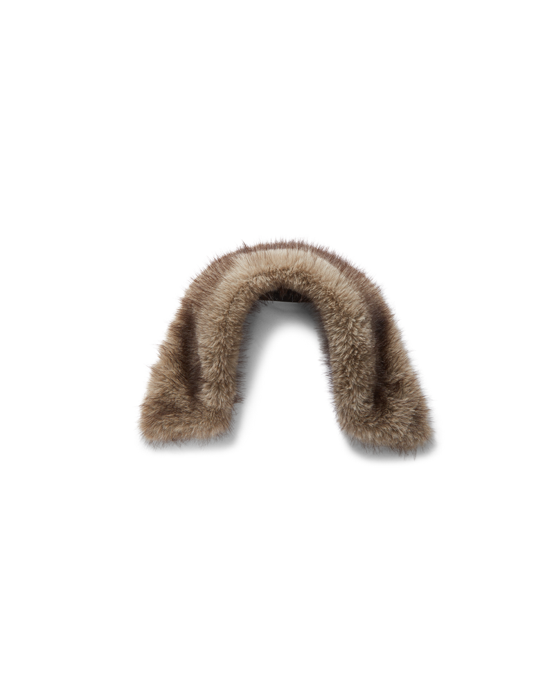 Veronica Beard Brown faux fur collar