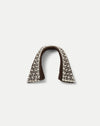 Veronica Beard Brown embellished collar with rhinestones