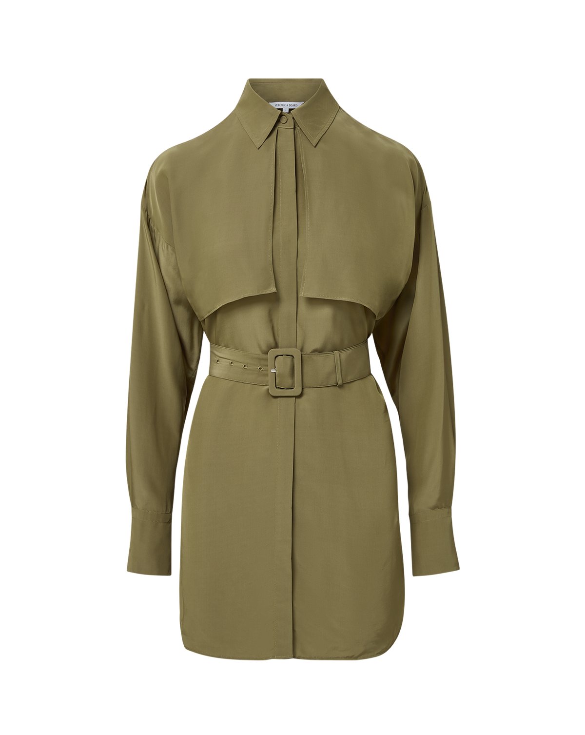 military green shirt dress Darlis Belted Mini in Pale Olive army green outfit ideas
