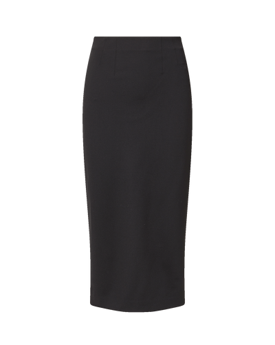 Veronica Beard Black pencil skirt, knee-length, high-waisted.