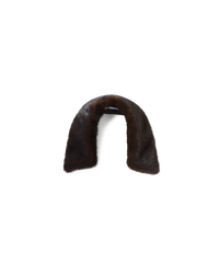 Veronica Beard Brown mink fur collar.