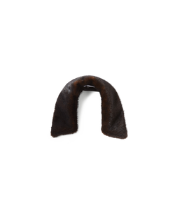Veronica Beard Brown mink fur collar.