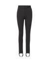 Veronica Beard Black stirrup pants with front seams.