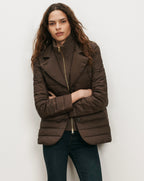 Veronica Beard Brown quilted blazer jacket