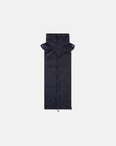 Veronica Beard Navy quilted nylon scarf with zipper