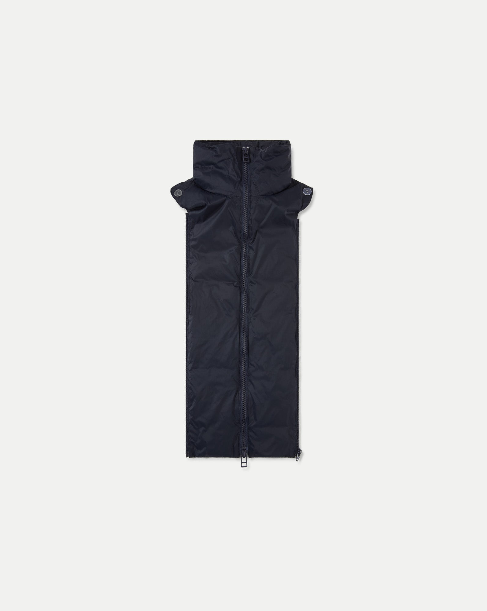 Veronica Beard Navy quilted nylon scarf with zipper