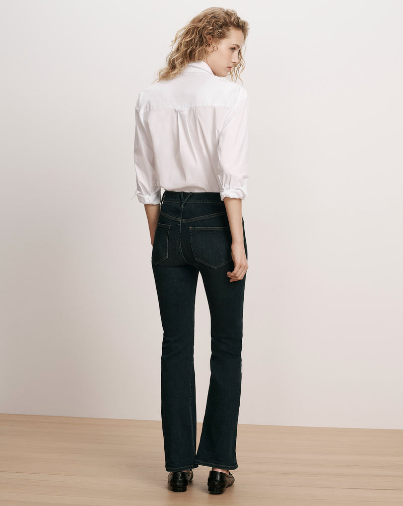 Veronica Beard Dark wash denim flare jeans