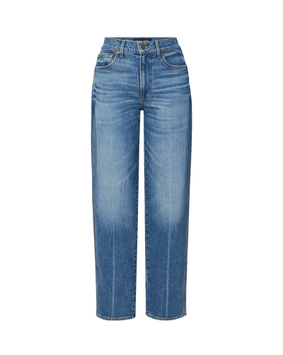Veronica Beard Blue denim wide-leg jeans.