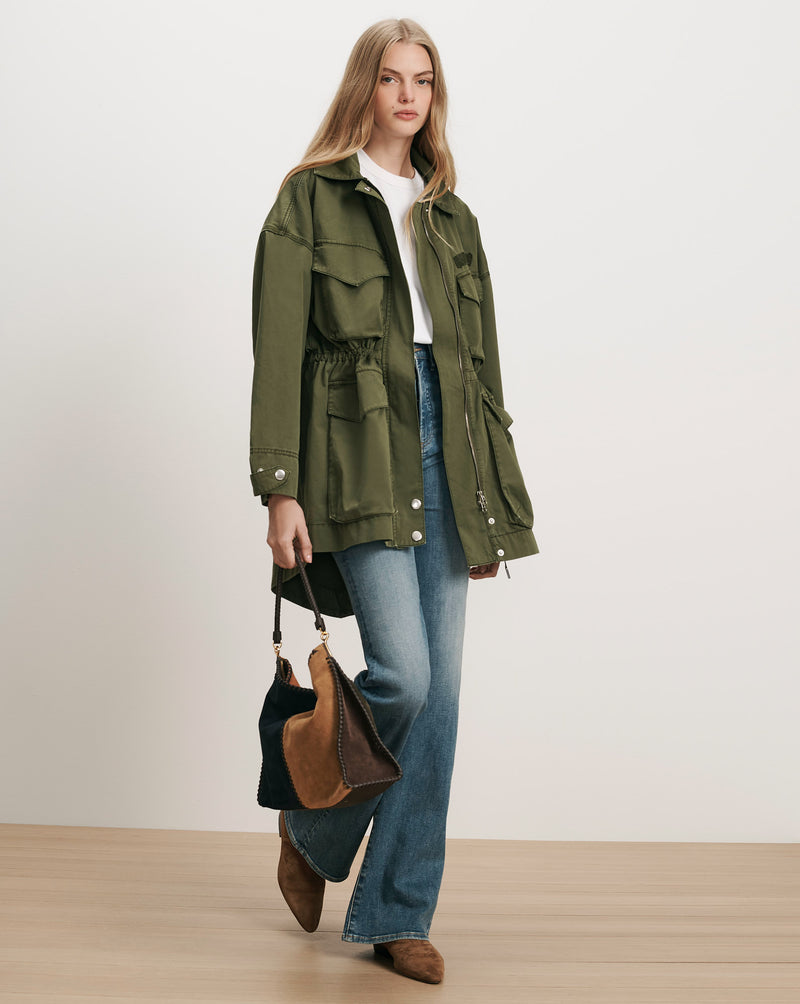 Veronica Beard Olive green utility jacket.