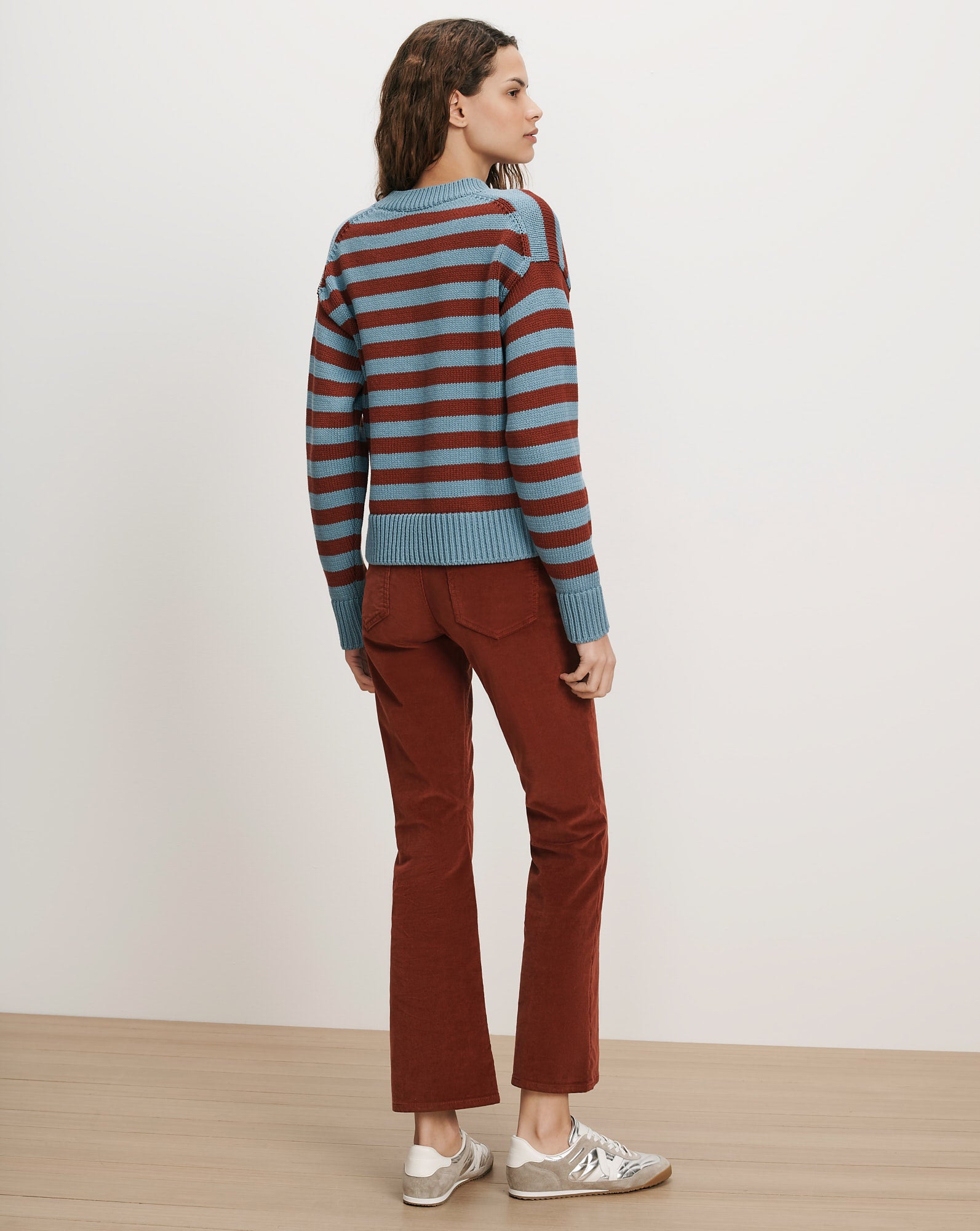 Emile Striped Pullover in Red & Blue | Veronica Beard