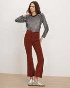 Veronica Beard Brown corduroy flare pants