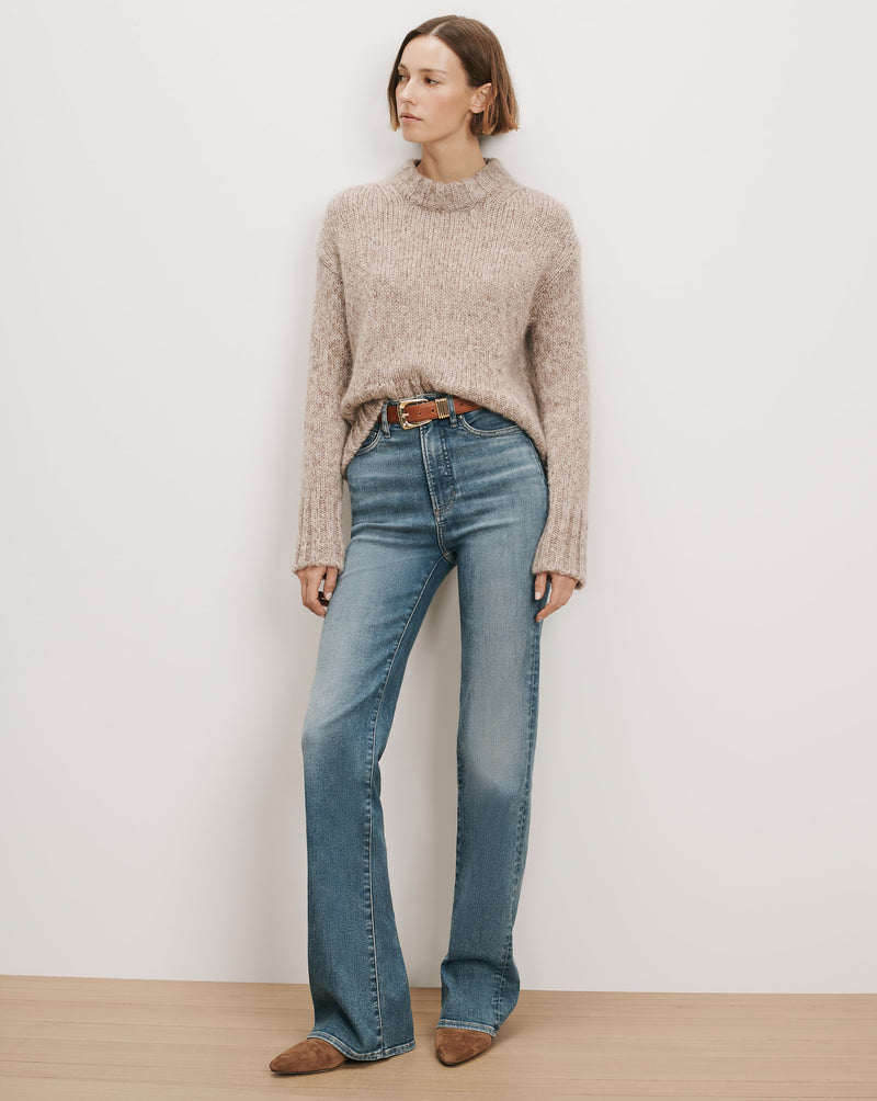 Veronica Beard Crosbie Slim Wide-Leg Jean