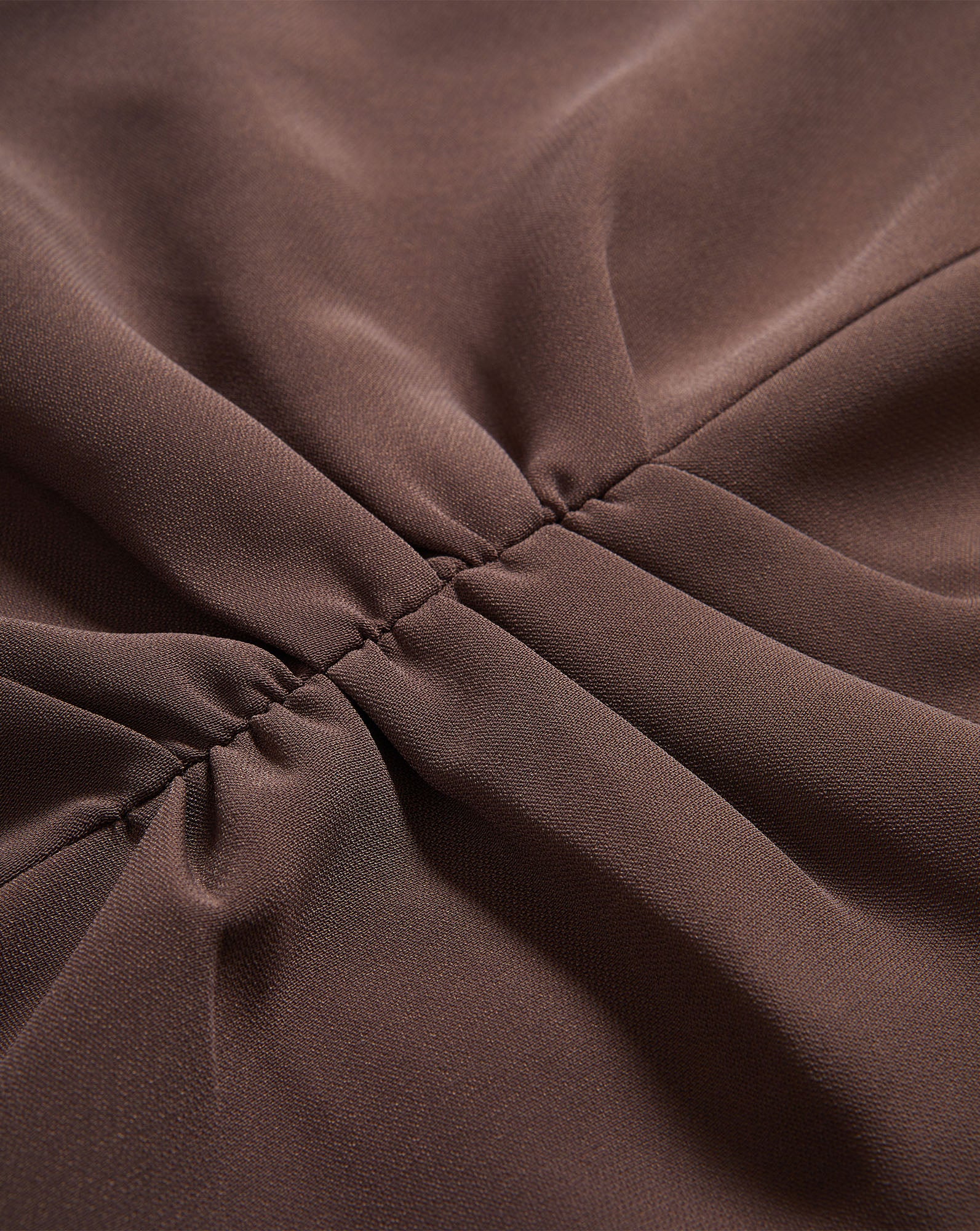 Veronica Beard Brown ruched dress with gathered details