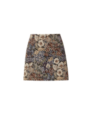 Veronica Beard Floral tapestry mini skirt