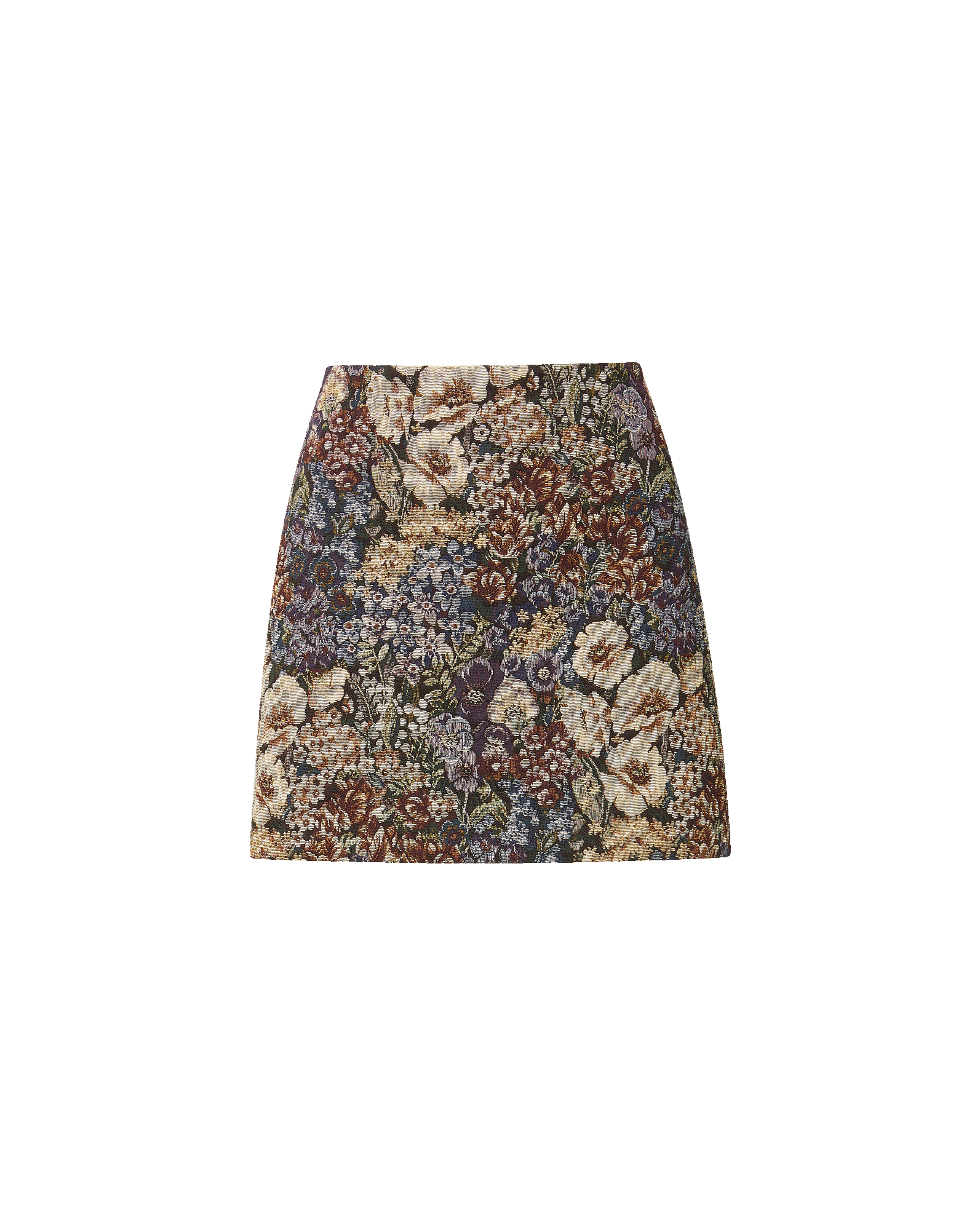 Veronica Beard Floral tapestry mini skirt