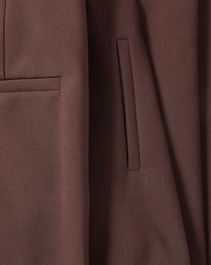 Veronica Beard Brown woven fabric blazer with a side pocket.