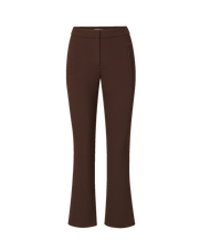 Veronica Beard Brown flared trousers with side pockets.