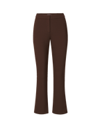 Veronica Beard Brown flared trousers with side pockets.