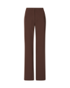 Veronica Beard Brown wide-leg trousers with side pockets.