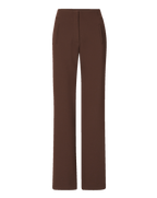 Veronica Beard Brown wide-leg trousers with side pockets.