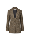 Veronica Beard Brown tweed blazer with gold buttons