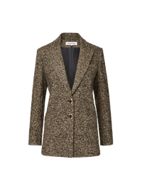 Veronica Beard Brown tweed blazer with gold buttons