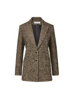 Veronica Beard Brown tweed blazer with gold buttons