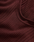 Veronica Beard Burgundy ribbed knit V-neck sweater.
