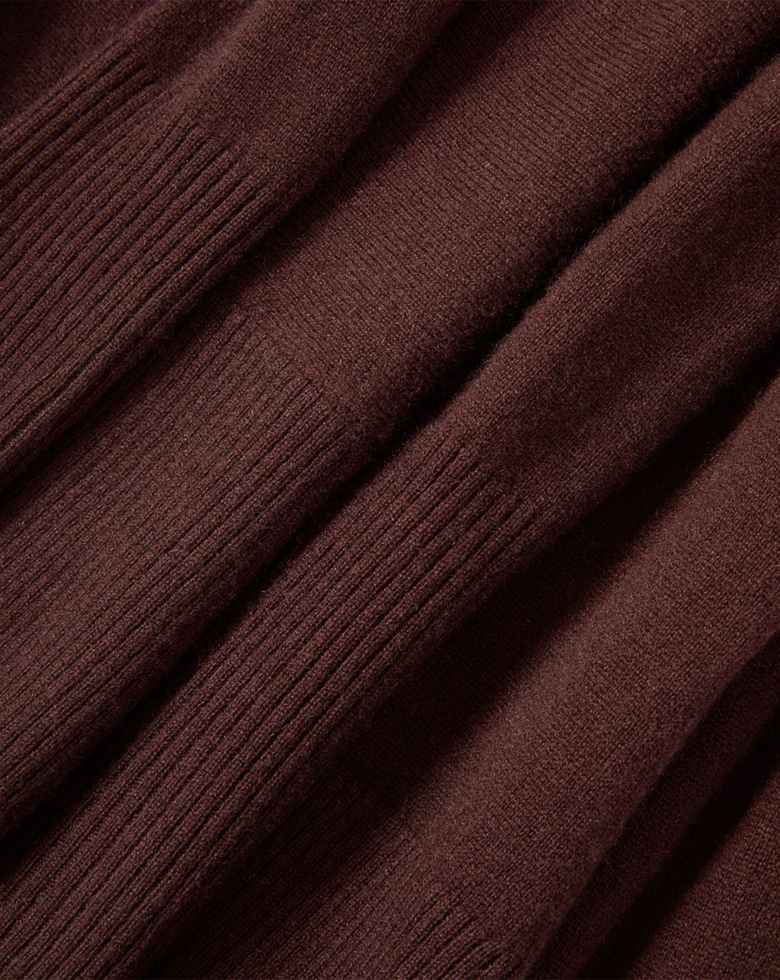 Veronica Beard Brown knit sweater with ribbed texture detail.