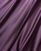 Veronica Beard Purple satin fabric with elegant drapes