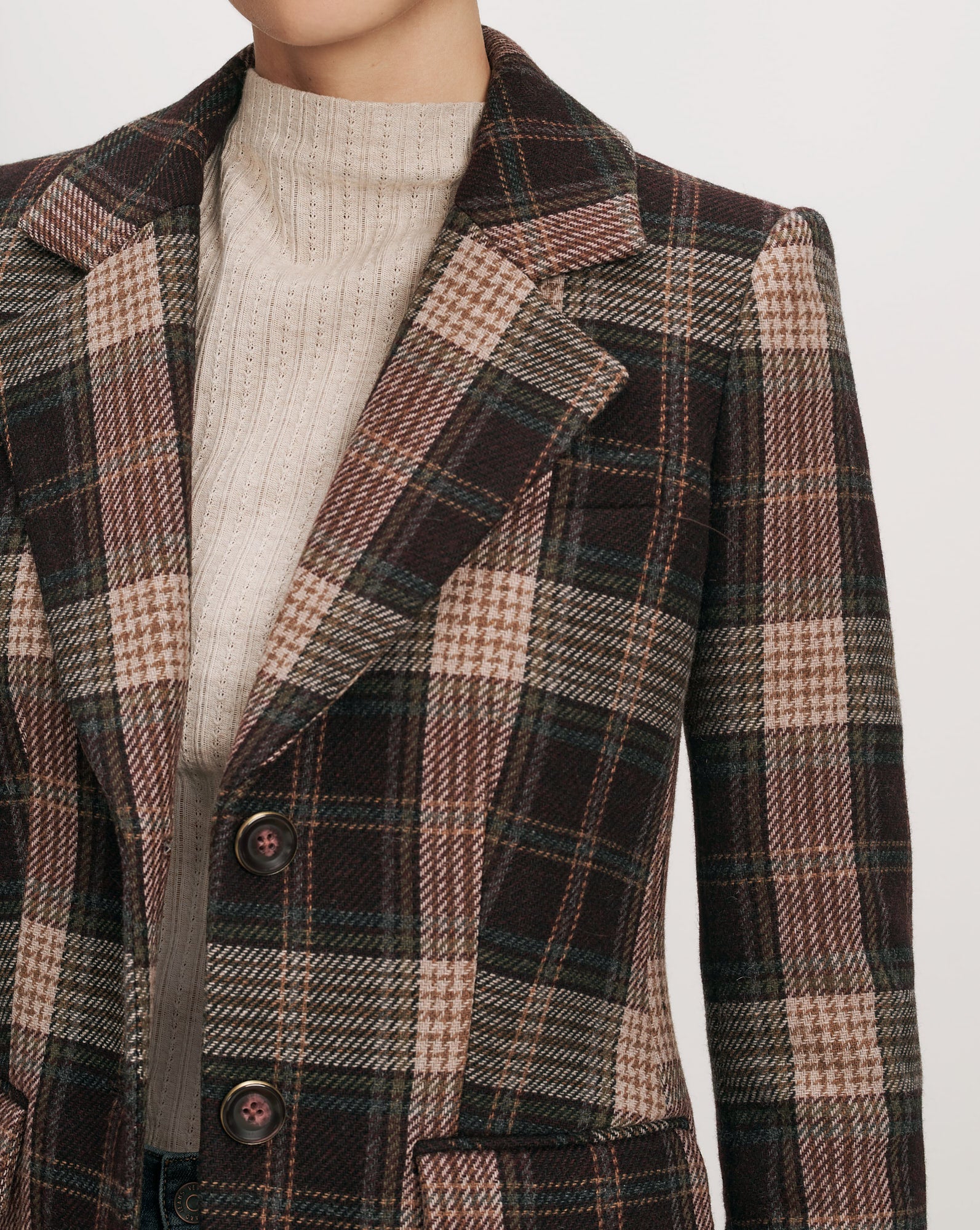 Cloverfield Plaid Dickey Jacket in Dark Purple Currant Multi