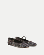 Veronica Beard Floral tapestry Mary Jane flats