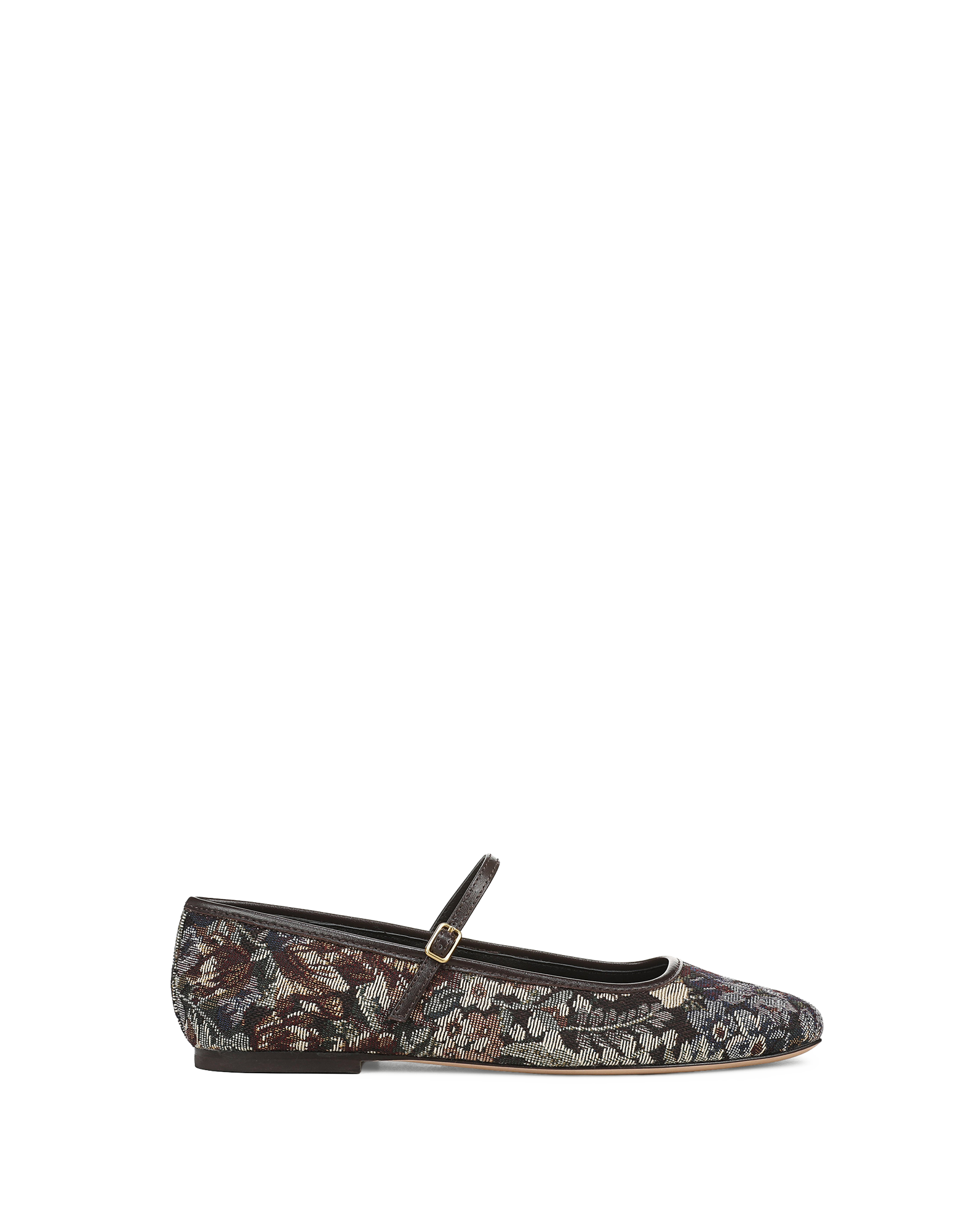 Veronica Beard Floral tapestry Mary Jane flat shoe