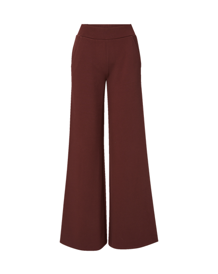 Veronica Beard Brown ribbed tank top and wide-leg pants