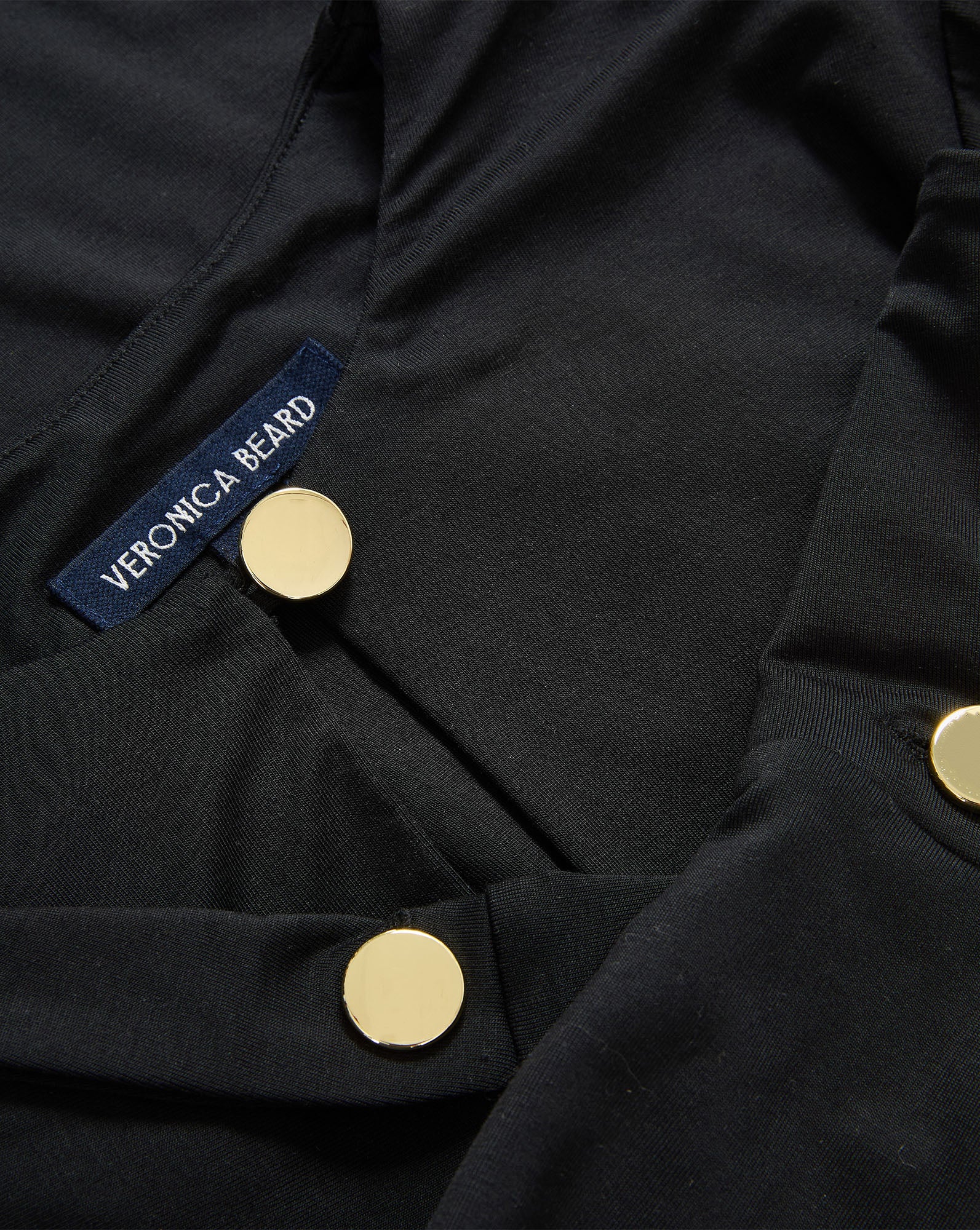 Veronica Beard Black Veronica Beard top with gold buttons