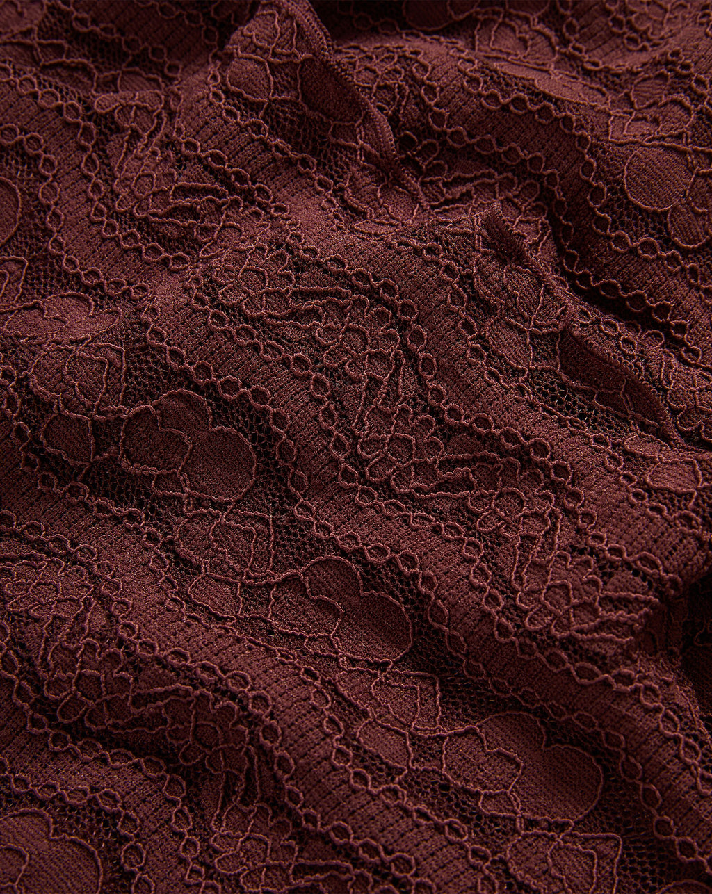 Veronica Beard Burgundy floral lace fabric.