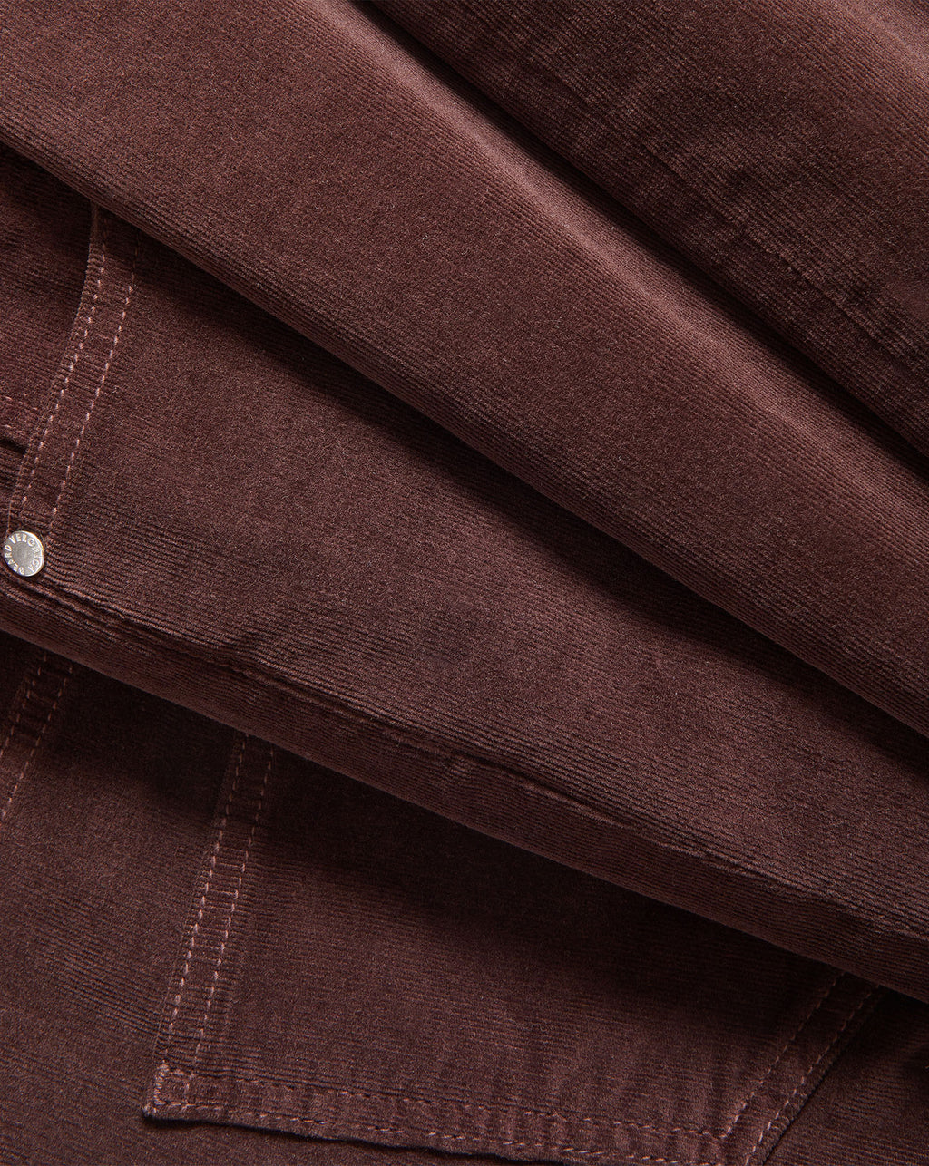 Veronica Beard Brown corduroy jacket with silver snap button.