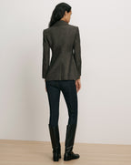 Veronica Beard Tilbury Herringbone Dickey Jacket - Black Multi